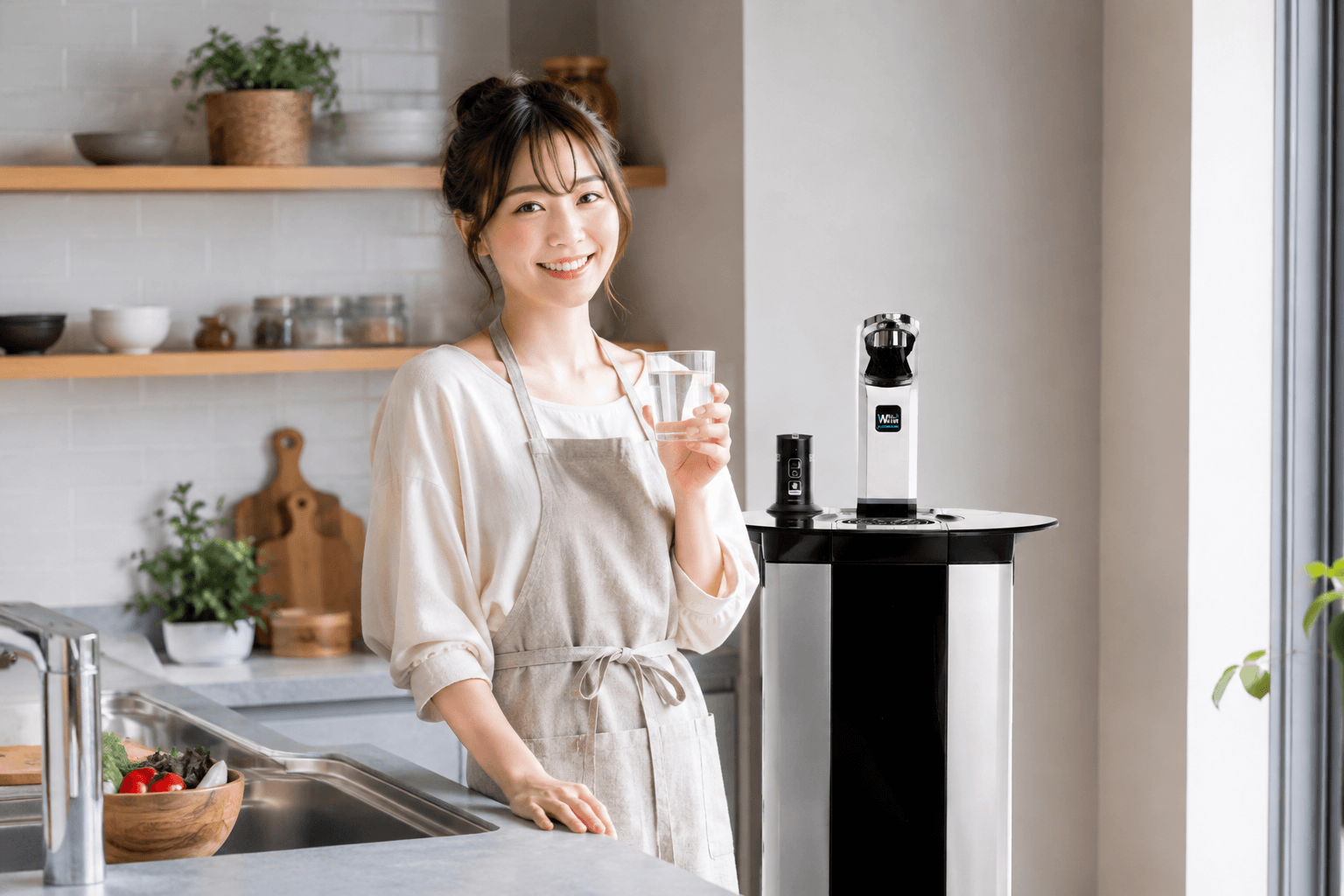 家庭でWILL WATERを利用する様子